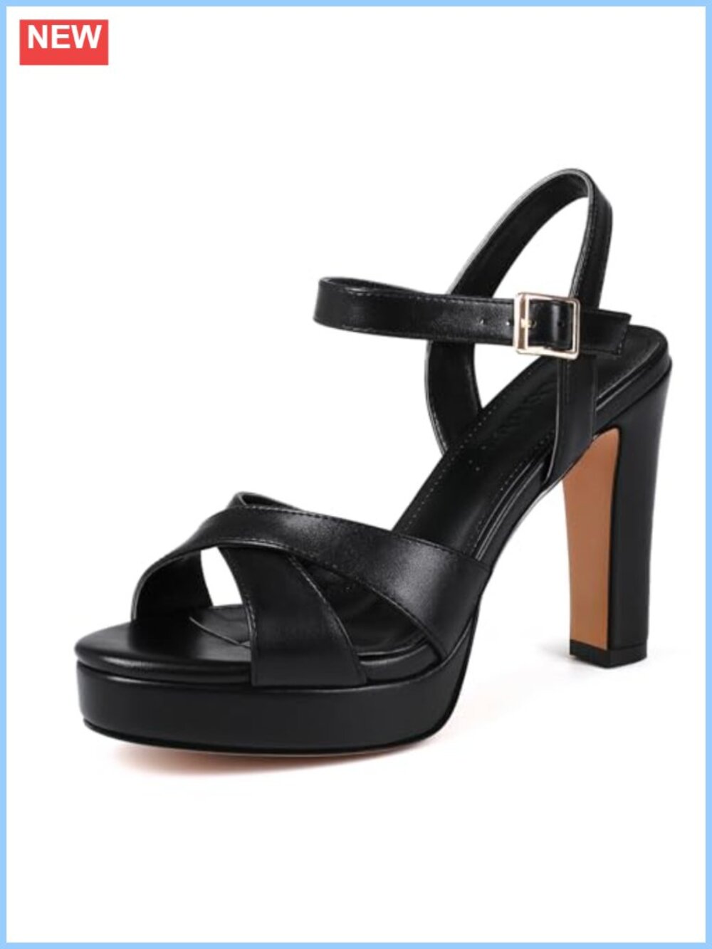 Women's Chunky Heel Platform Sandals Ankle Strap Wedge Heels